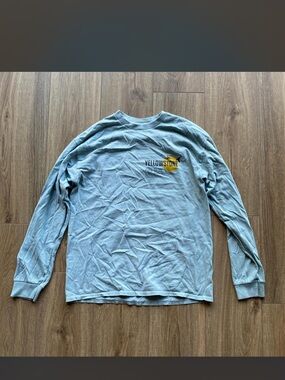 Logo Long Sleeve Shirt - Light Blue